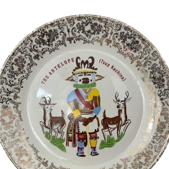 Hummingbird and Antelope Kachina Fine China Decorative Plates - Picture 8 of 8